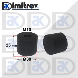 Антивибрационен тампон М10 х Ø30 х 25 mm